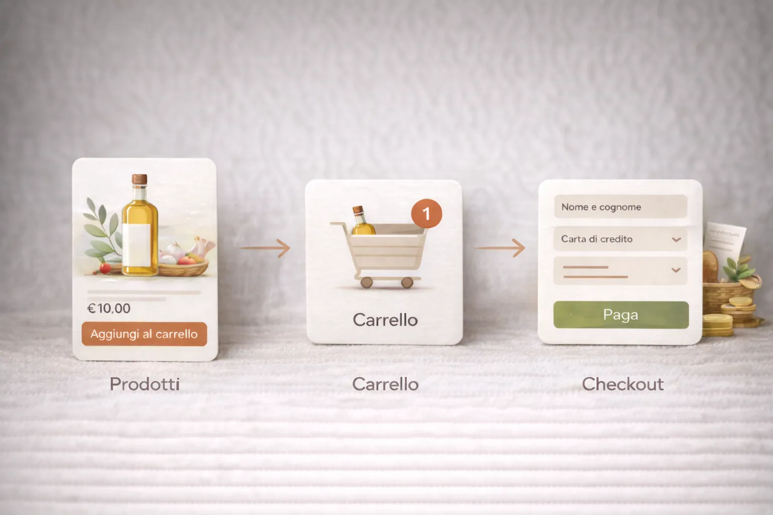 E-commerce pronto alla vendita